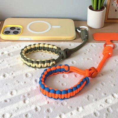 Mobile Phone Lanyard With Detachable Strap Durable Weaving Wristband for Smartphones Keys 9 Colors Universal Adjustable